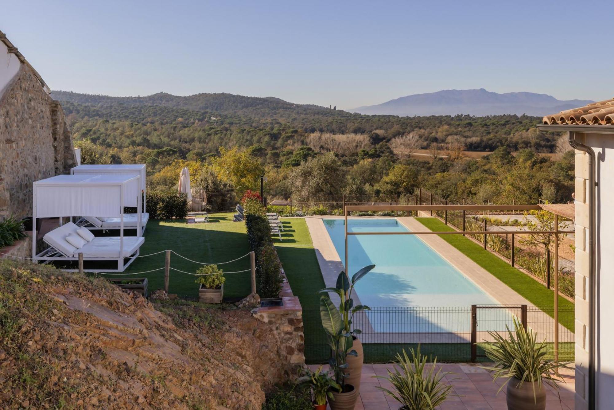 Can Bufi Espectacular Casa Con Piscina Interior Llagostera Exterior foto