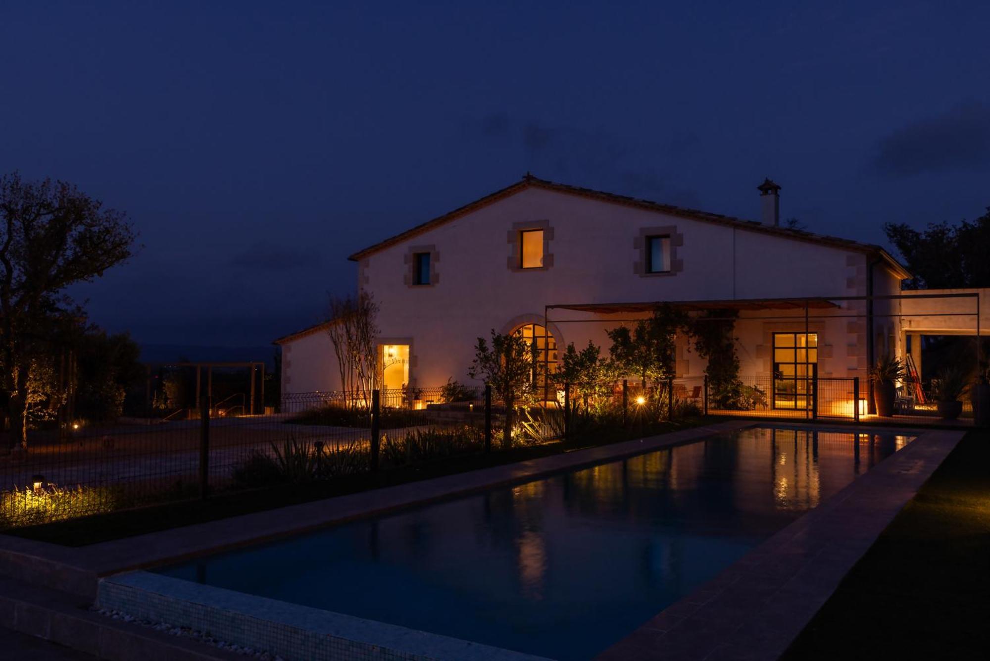 Can Bufi Espectacular Casa Con Piscina Interior Llagostera Exterior foto
