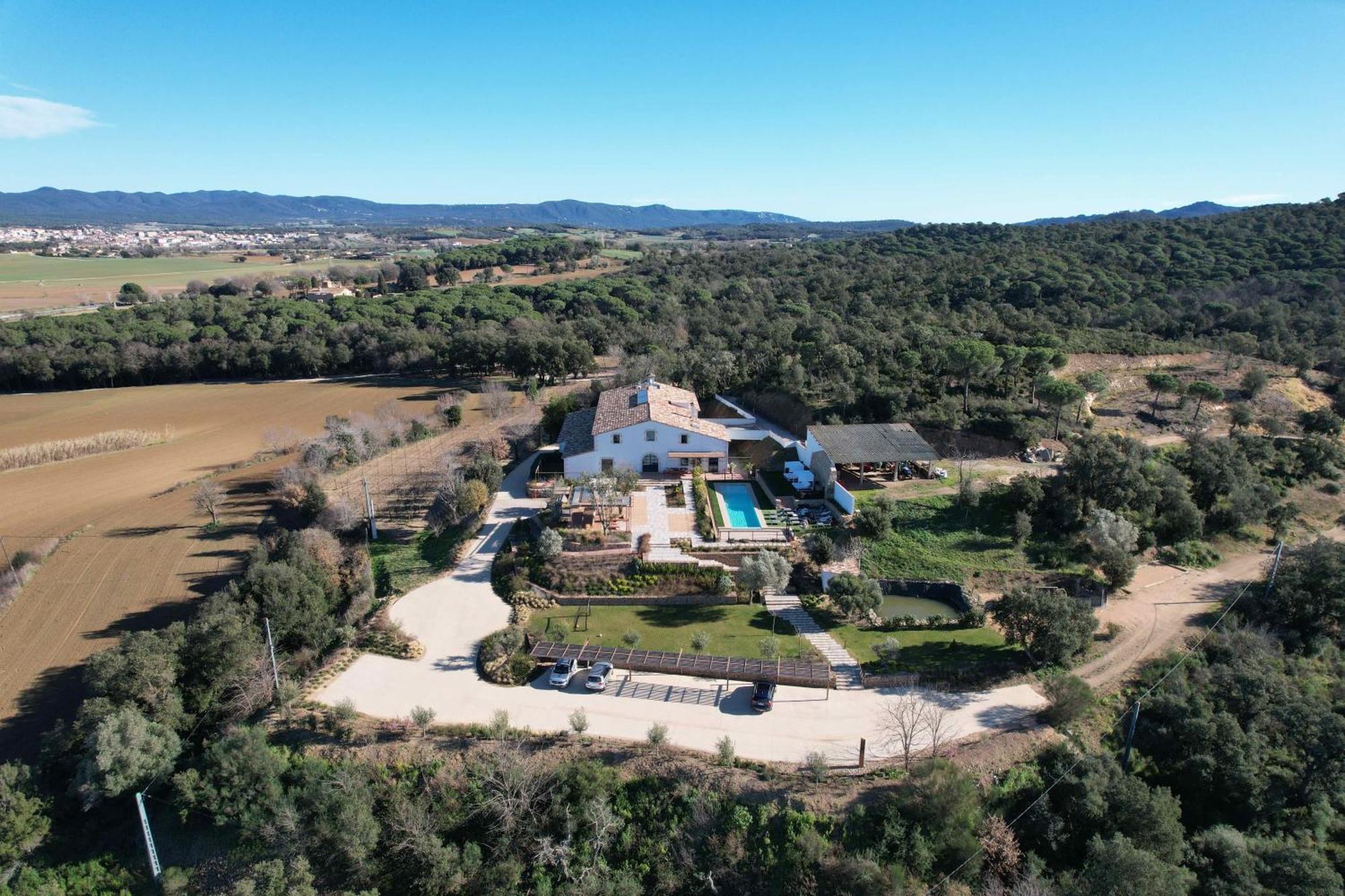 Can Bufi Espectacular Casa Con Piscina Interior Llagostera Exterior foto